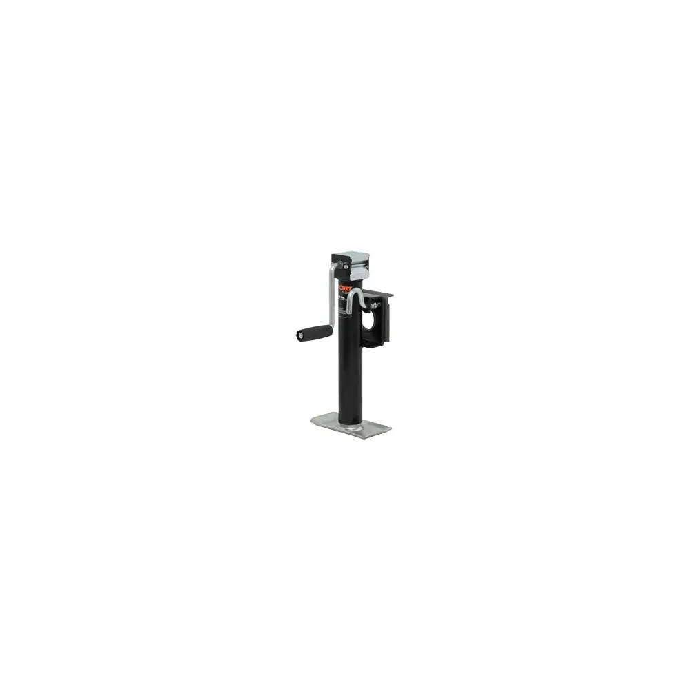Weld-On Bracket Mount Swivel Jack, 10" Lift, Side Wind, Black, 2K - 28302